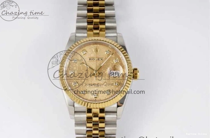0110 Tailored DateJust 36mm DIWF 1:1 Best Edition 904L Steel Computer Dial Diamonds Markers on SS YG Jubilee Bracelet SA 2314